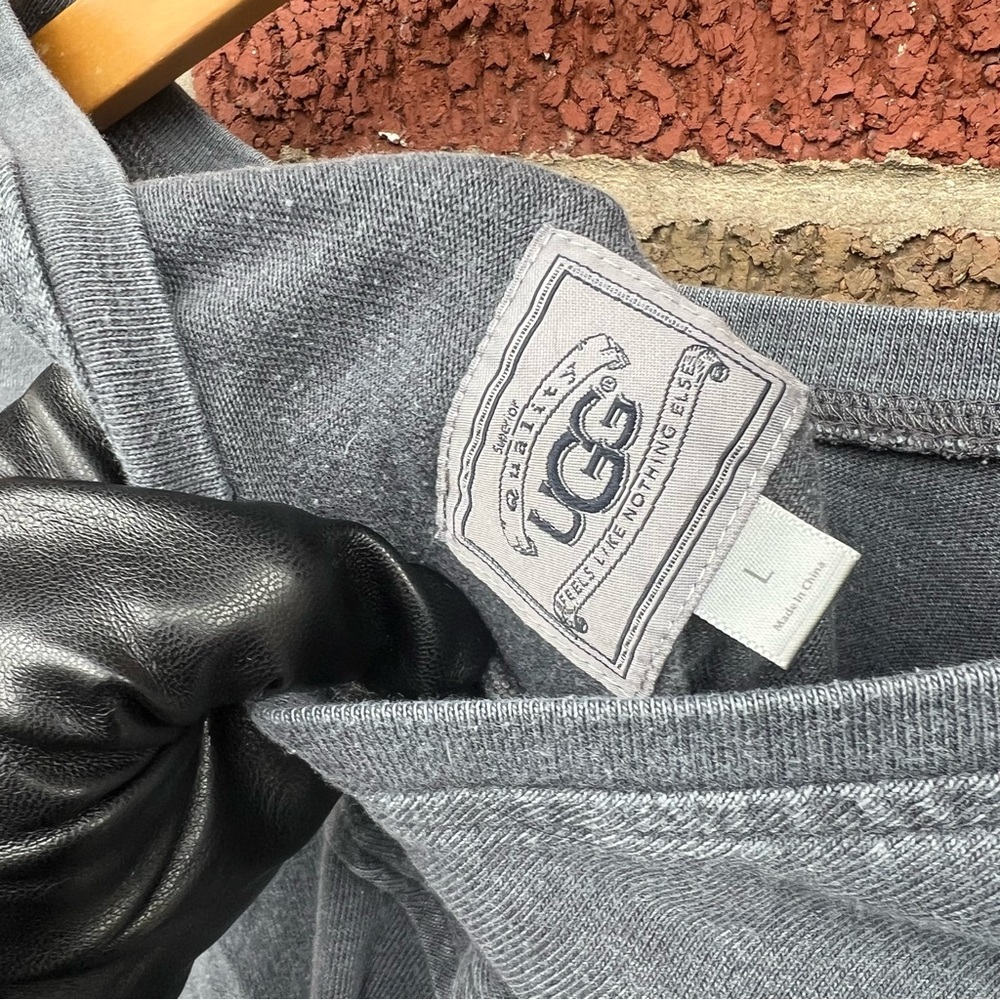 Ugg Washed Gray V Back Pullover Sweatshirt - image 4